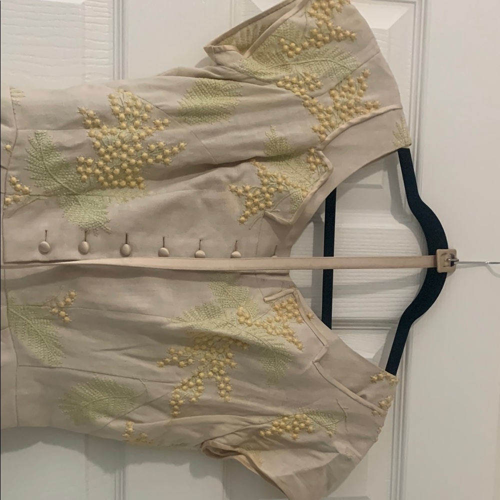 Vintage 1950s spring tea dress made in France for Holt Renfrew.